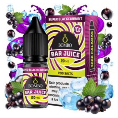 Super Blackcurrant 10ml Sales de nicotina Bar Juice by Bombo¡