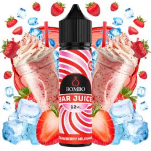 Strawberry Milkshake Ice 12ml Longfill Bombo Bar Juice